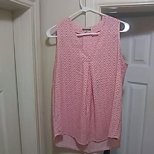 YES💲1⃣⏩▶▶Pleione Pink Patterned Sleeveless Blouse Bust 38